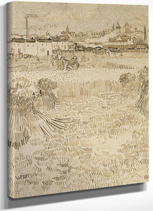 Arles View From The Wheatfields By Vincent Van Gogh Fine Art Print