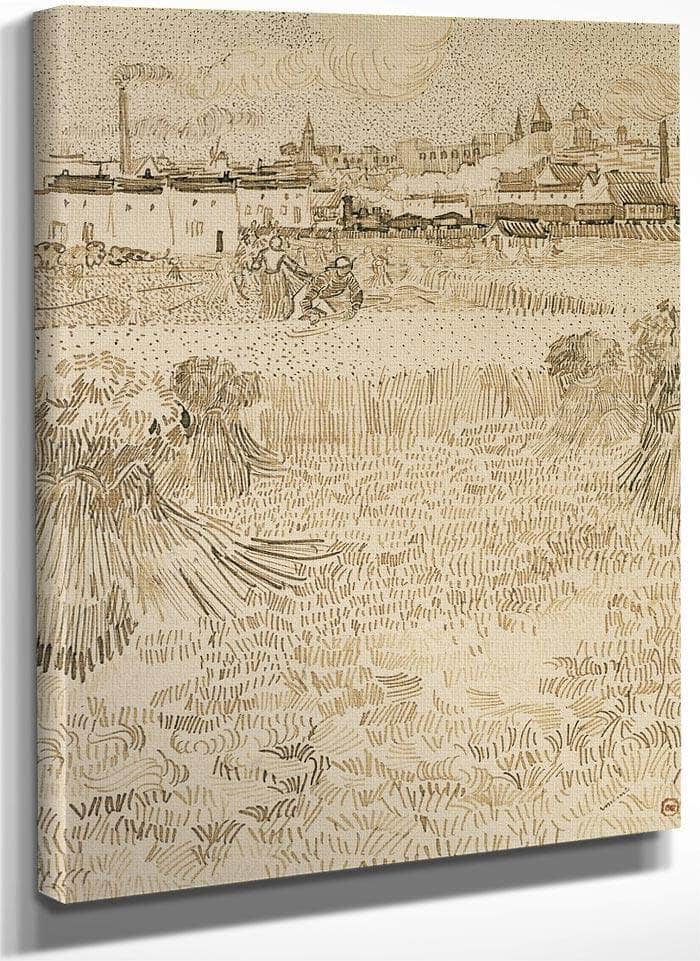 Arles View From The Wheatfields By Vincent Van Gogh Fine Art Print