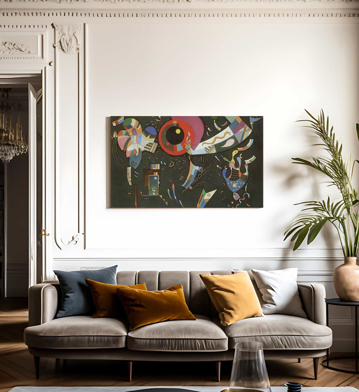 Around The Circle By Wassily Kandinsky Fine Art Print