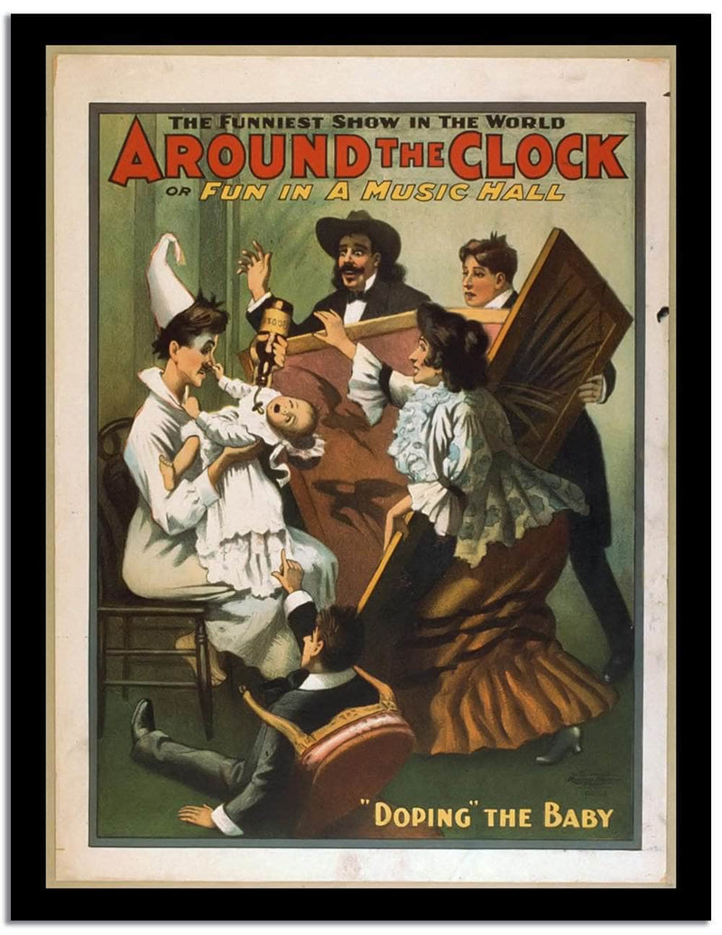 Around The Clock  Vintage Poster Fine Art Print