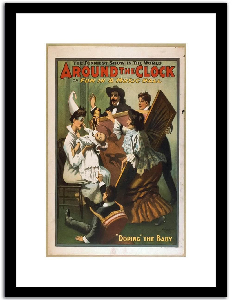 Around The Clock  Vintage Poster Fine Art Print