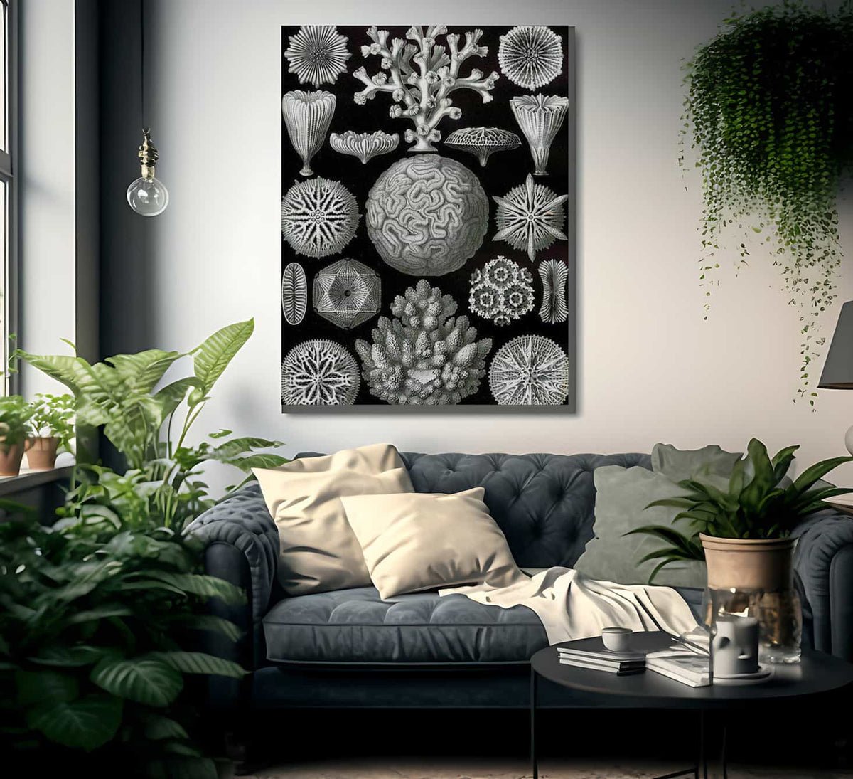 Art Forms In Nature Plate 58 Hexacoralla 1904 By Ernst Haeckel Fine Art Print