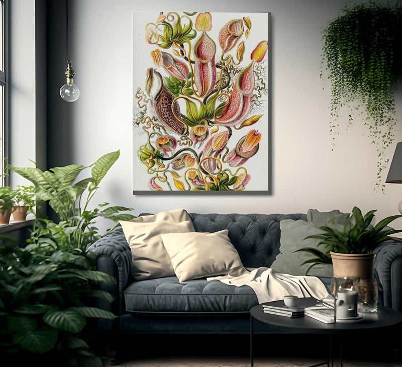 Art Forms In Nature Plate 62 Nepenthaceae 1904 By Ernst Haeckel Fine Art Print