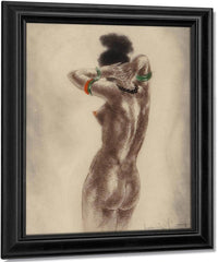 Art Professor And Nude Two Works By Louis Icart Fine Art Print