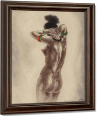 Art Professor And Nude Two Works By Louis Icart Fine Art Print