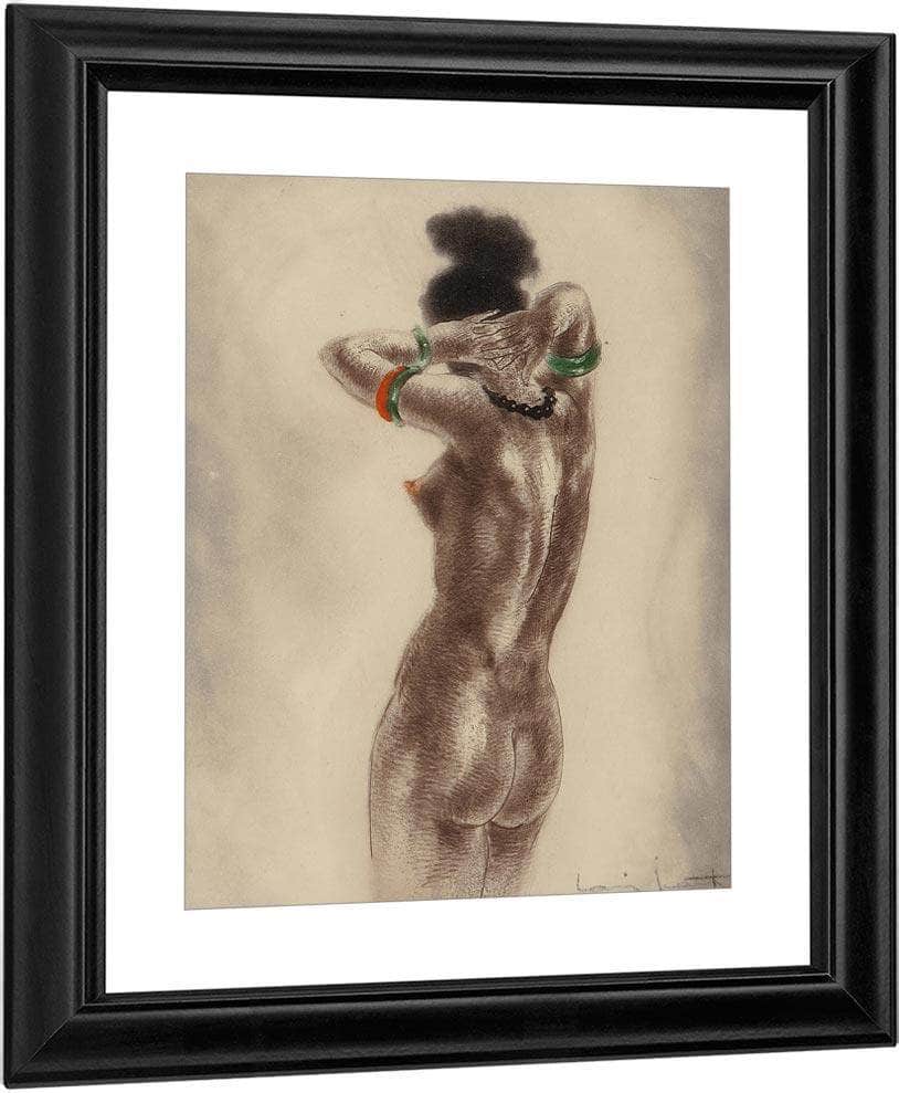 Art Professor And Nude Two Works By Louis Icart Fine Art Print