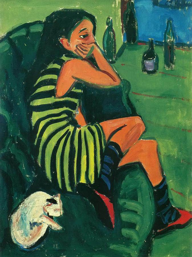 Artiste (Marzella) By Ernst Ludwig Kirchner Fine Art Print