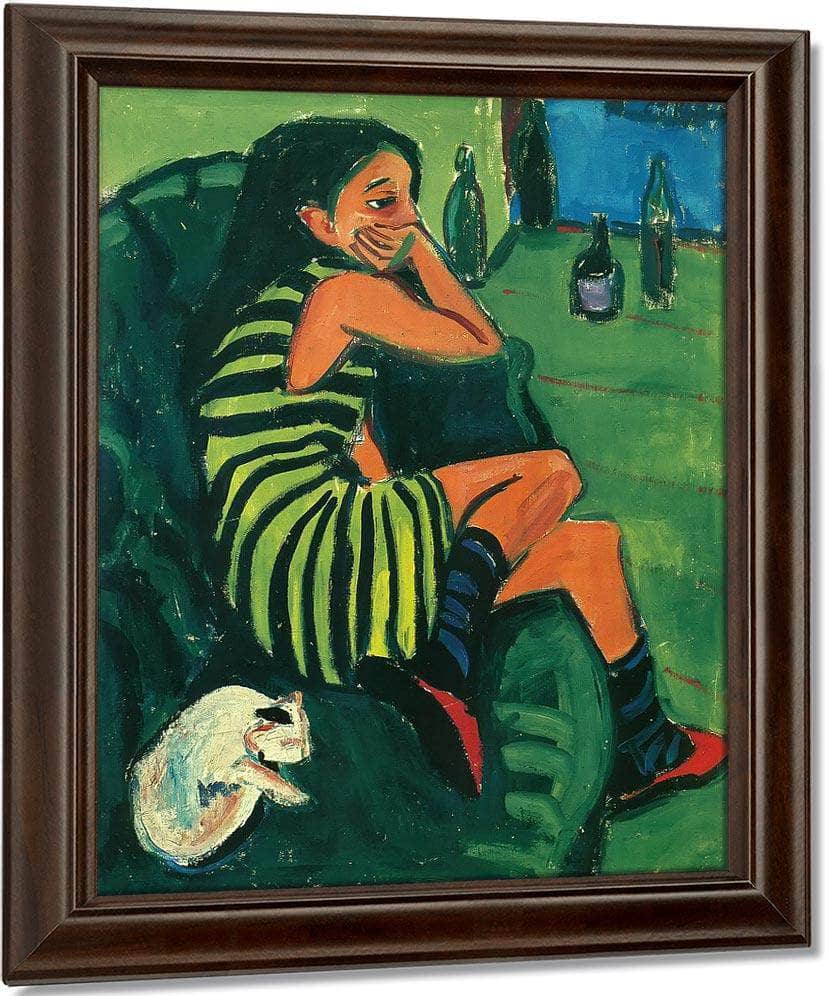 Artiste (Marzella) By Ernst Ludwig Kirchner Fine Art Print