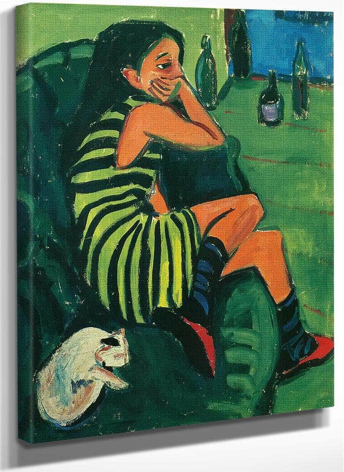 Artiste (Marzella) By Ernst Ludwig Kirchner Fine Art Print
