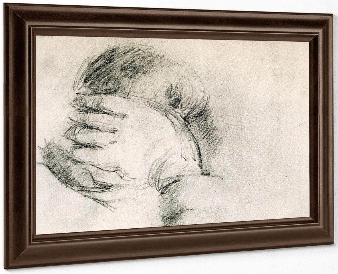 Artists Son Hand Behind Head By Cezanne Paul Fine Art Print