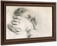 Artists Son Hand Behind Head By Cezanne Paul Fine Art Print