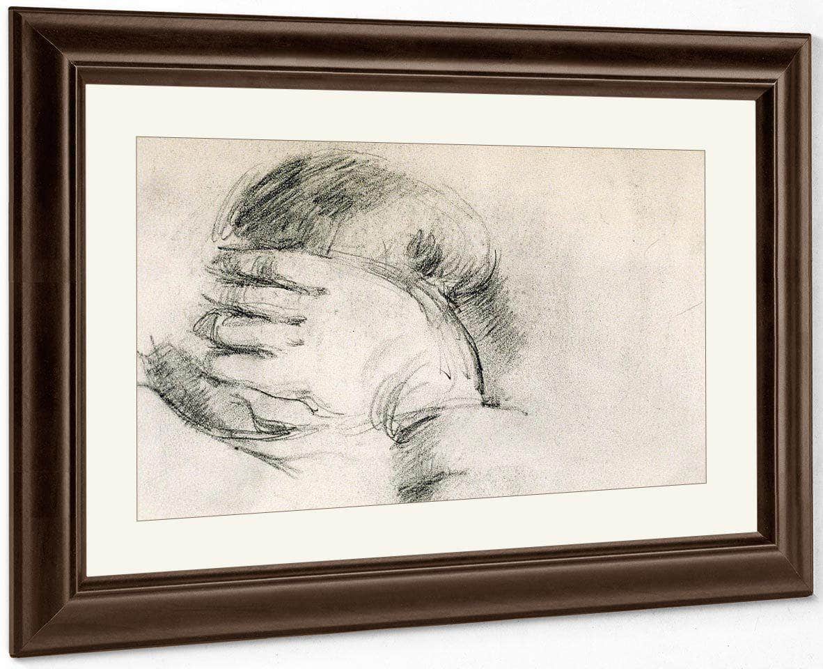 Artists Son Hand Behind Head By Cezanne Paul Fine Art Print