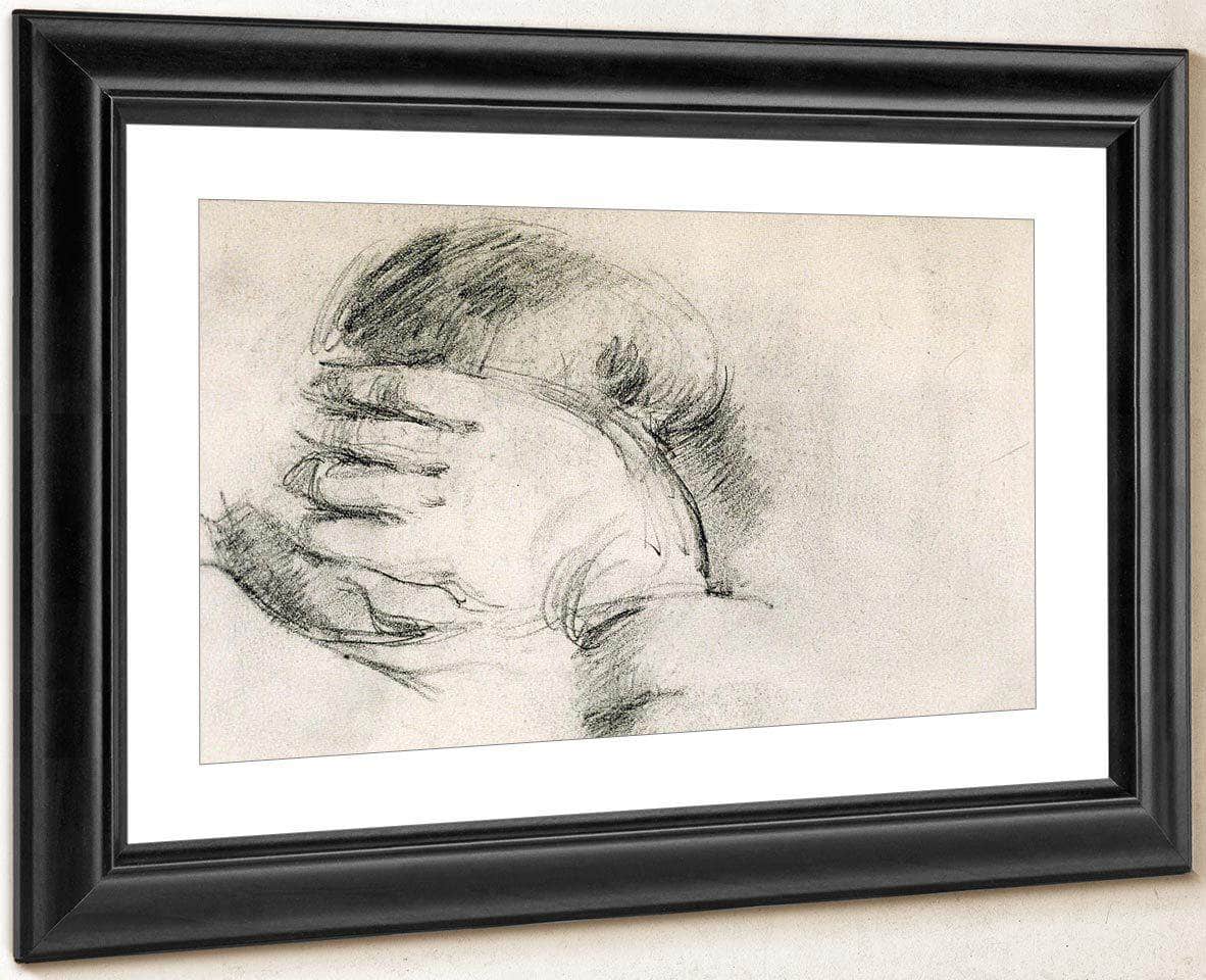 Artists Son Hand Behind Head By Cezanne Paul Fine Art Print