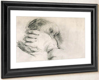 Artists Son Hand Behind Head By Cezanne Paul Fine Art Print