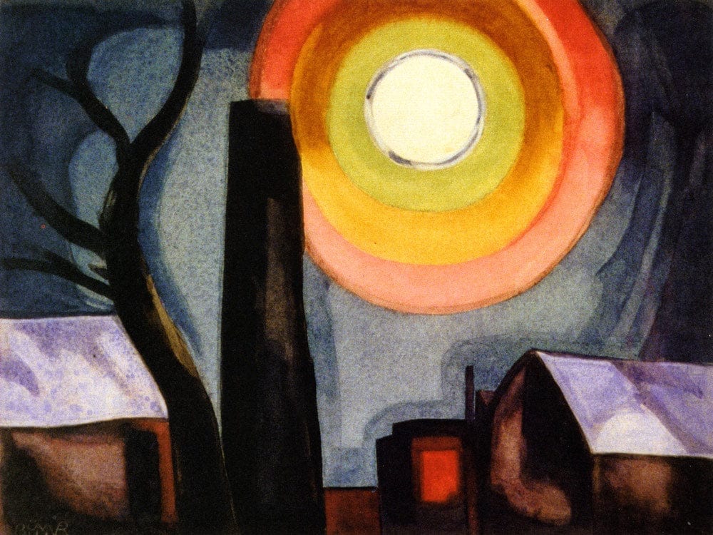 Ascension By Oscar Bluemner By Oscar Bluemner Fine Art Print