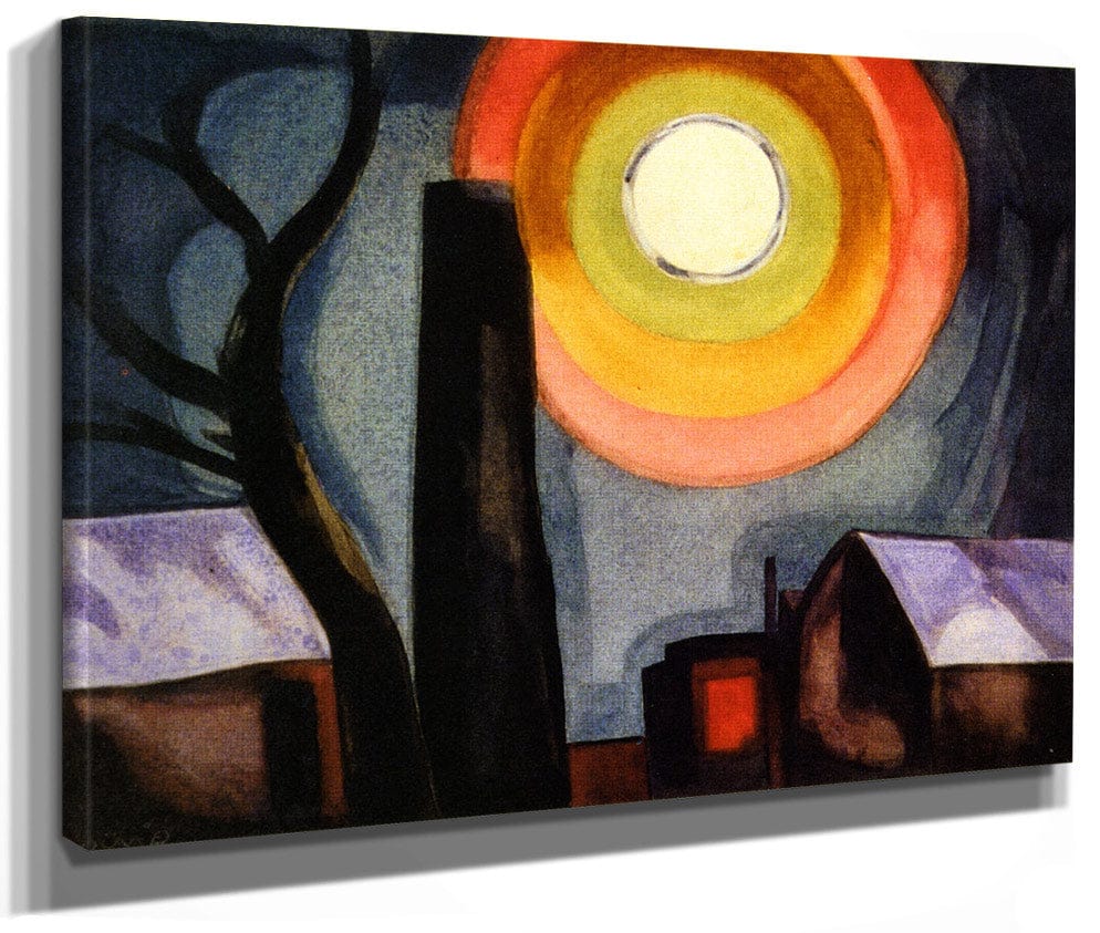 Ascension By Oscar Bluemner By Oscar Bluemner Fine Art Print