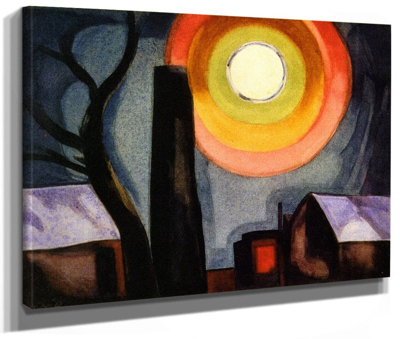 Ascension By Oscar Bluemner By Oscar Bluemner Fine Art Print