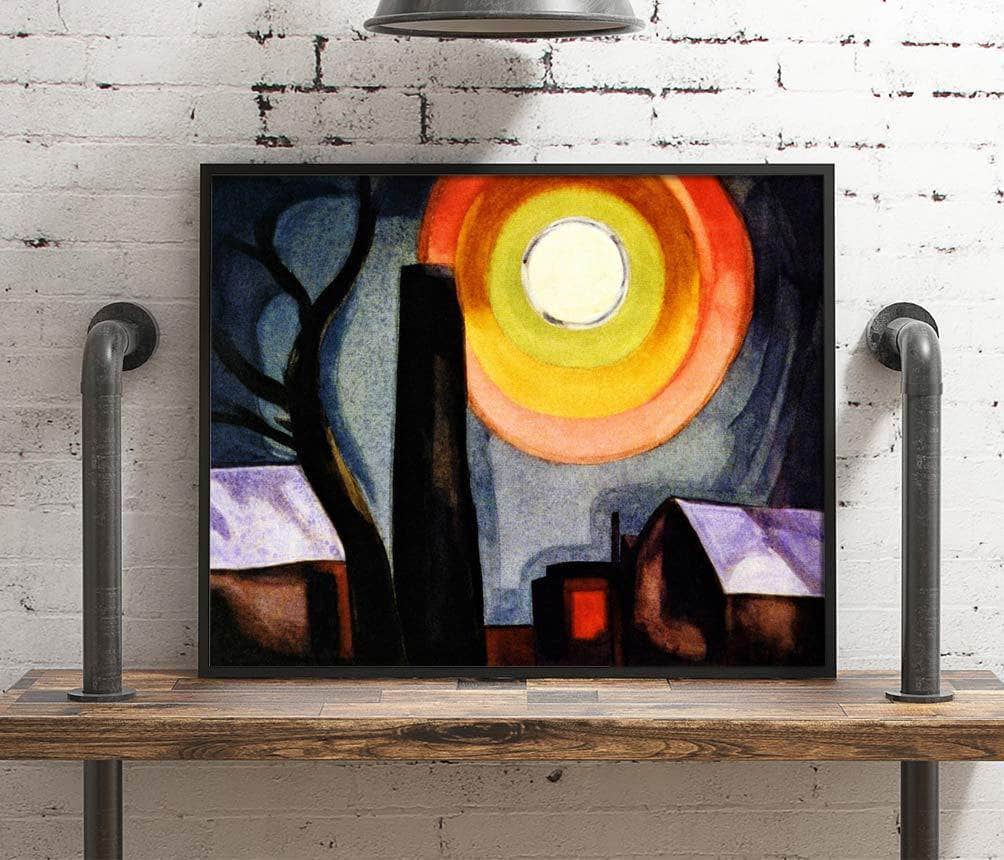 Ascension Painting Oscar Bluemner Canvas Art Fine Art Print