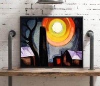 Ascension Painting Oscar Bluemner Canvas Art Fine Art Print