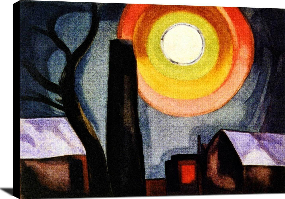 Ascension Painting Oscar Bluemner Canvas Art Fine Art Print