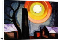 Ascension Painting Oscar Bluemner Canvas Art Fine Art Print