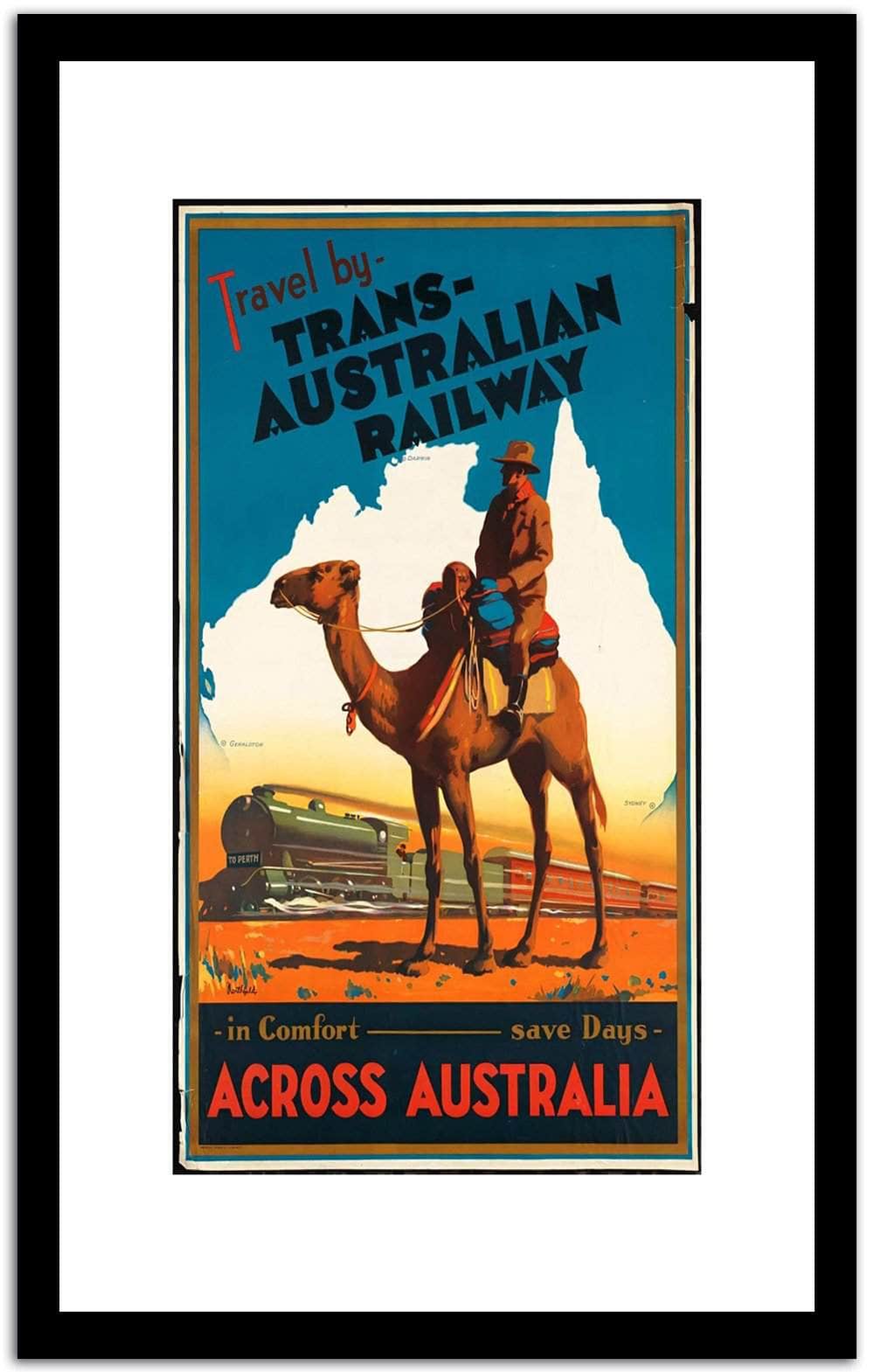 Ascoss Australia  Vintage Poster Fine Art Print