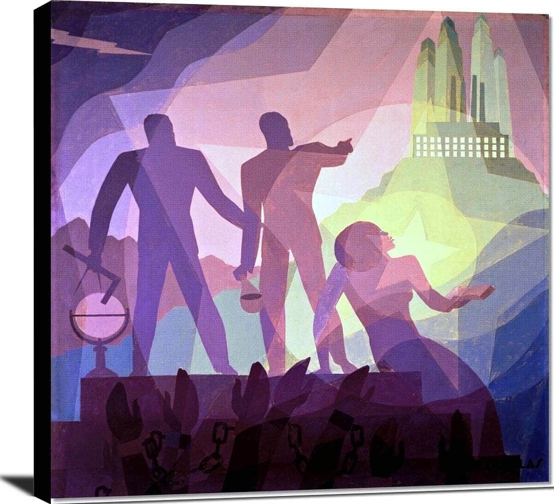 Aspiration Painting Aaron Douglas Canvas Art Fine Art Print