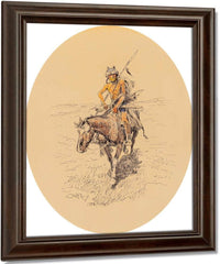 Assiniboine Warrior 1922 By Charles Marion Russell Fine Art Print
