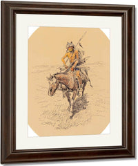 Assiniboine Warrior 1922 By Charles Marion Russell Fine Art Print