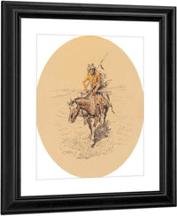 Assiniboine Warrior 1922 By Charles Marion Russell Fine Art Print