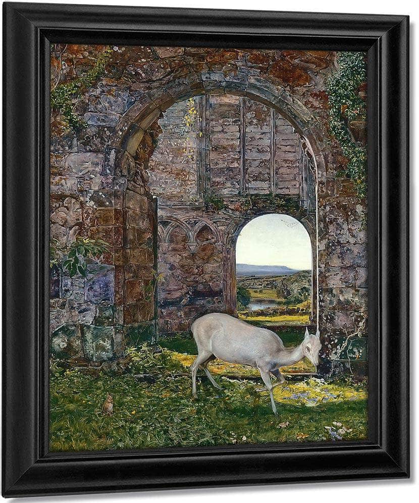 At Bolton White Doe Of Rylstone By John William Inchbold Fine Art Print