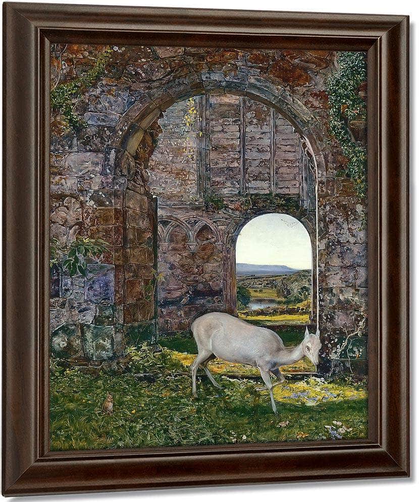 At Bolton White Doe Of Rylstone By John William Inchbold Fine Art Print