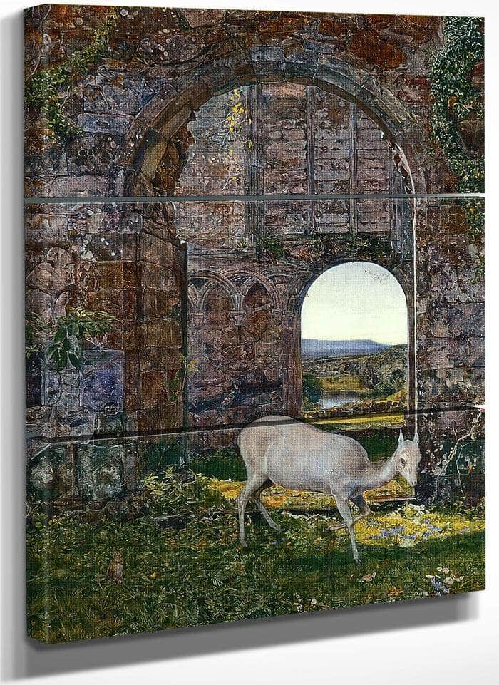 At Bolton White Doe Of Rylstone By John William Inchbold Fine Art Print