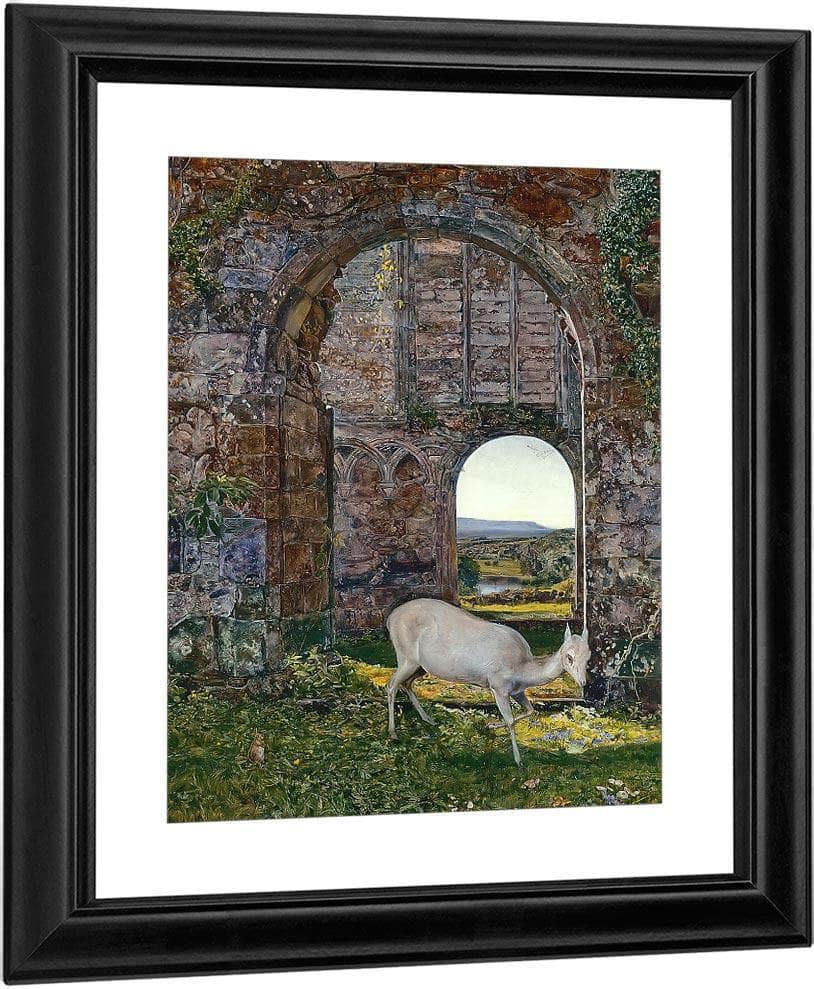 At Bolton White Doe Of Rylstone By John William Inchbold Fine Art Print