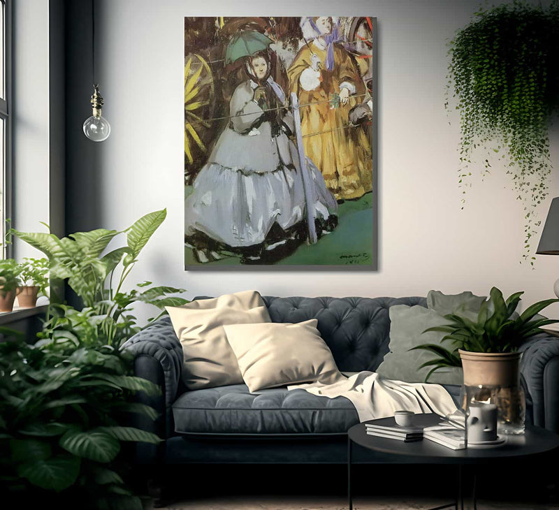 At Longchamp Racecourse 1864 By Edouard Manet Fine Art Print