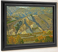 At The Base Of The Mountains By William Wendt Fine Art Print