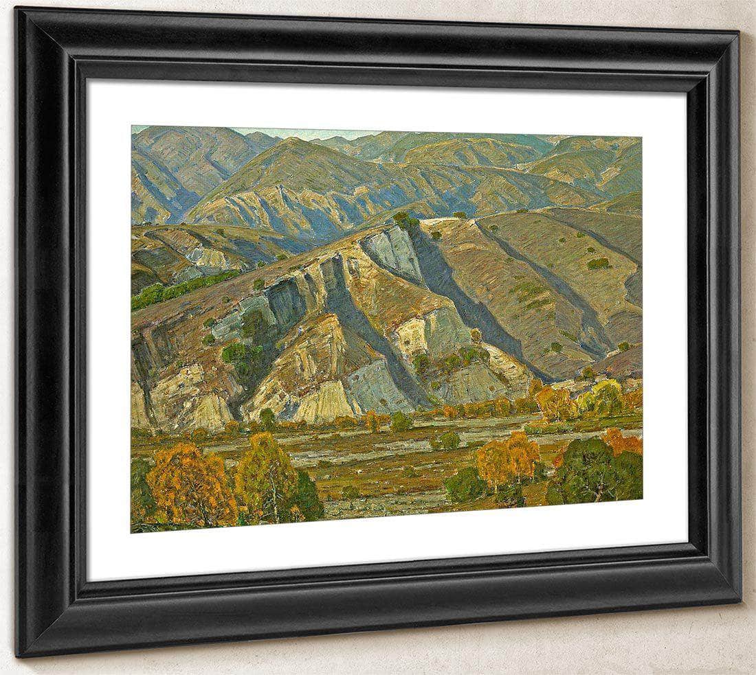 At The Base Of The Mountains By William Wendt Fine Art Print