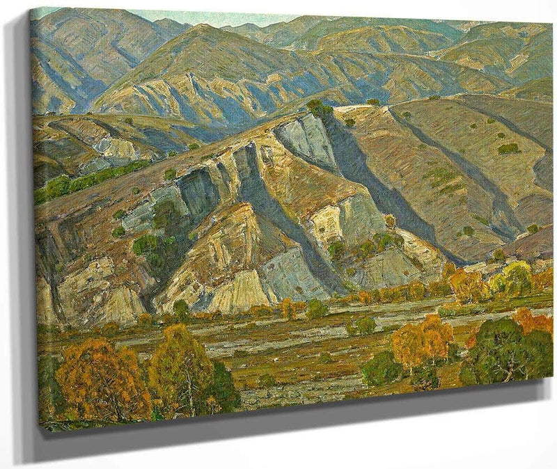 At The Base Of The Mountains By William Wendt Fine Art Print