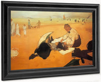 At The Beach By Edgar Degas Fine Art Print