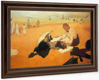 At The Beach By Edgar Degas Fine Art Print