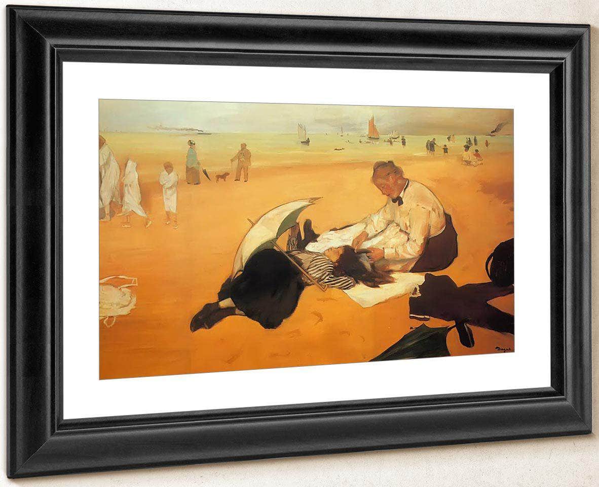 At The Beach By Edgar Degas Fine Art Print