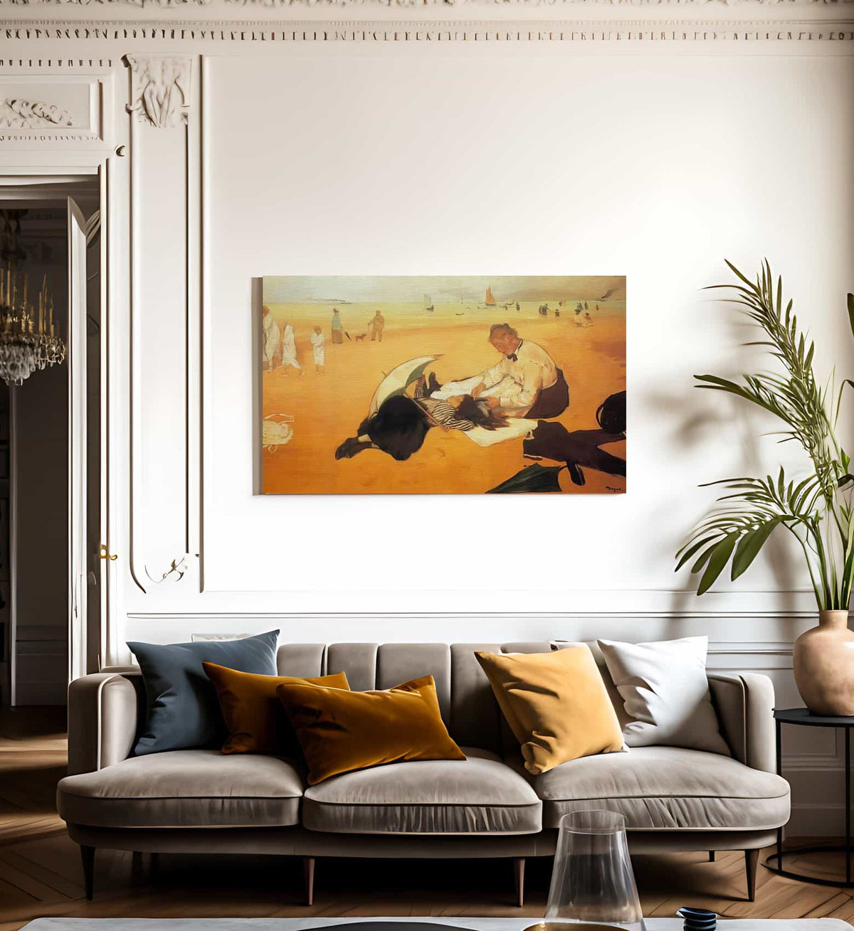 At The Beach By Edgar Degas Fine Art Print