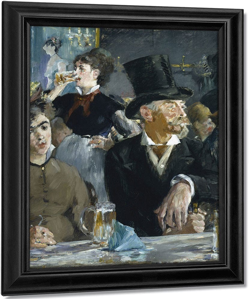At The Cafe By Edouard Manet Fine Art Print