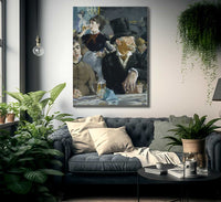 At The Cafe By Edouard Manet Fine Art Print