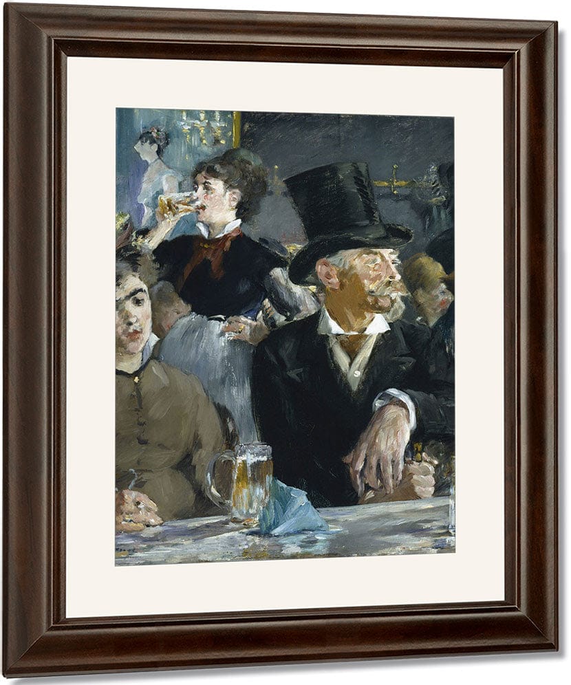 At The Cafe By Edouard Manet Fine Art Print