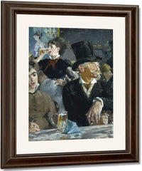 At The Cafe By Edouard Manet Fine Art Print