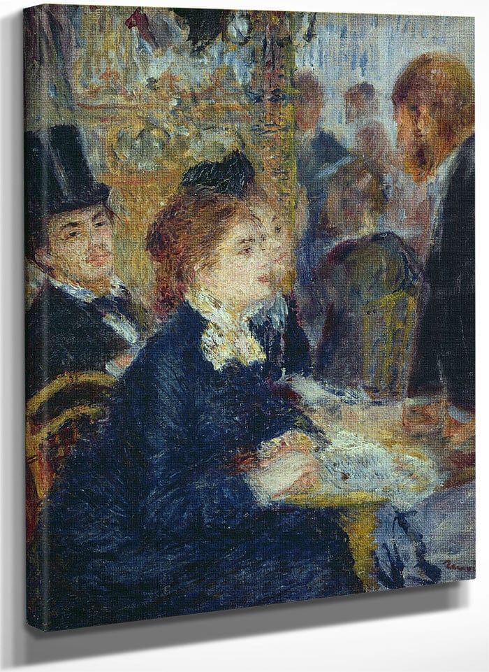 At The Cafe By Pierre Auguste Renoir Fine Art Print