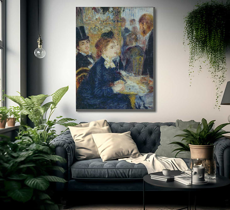 At The Cafe By Pierre Auguste Renoir Fine Art Print