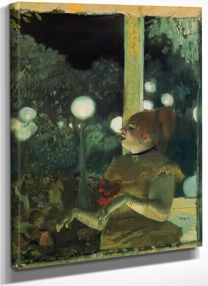 At The Cafe Concert By Edgar Degas Fine Art Print