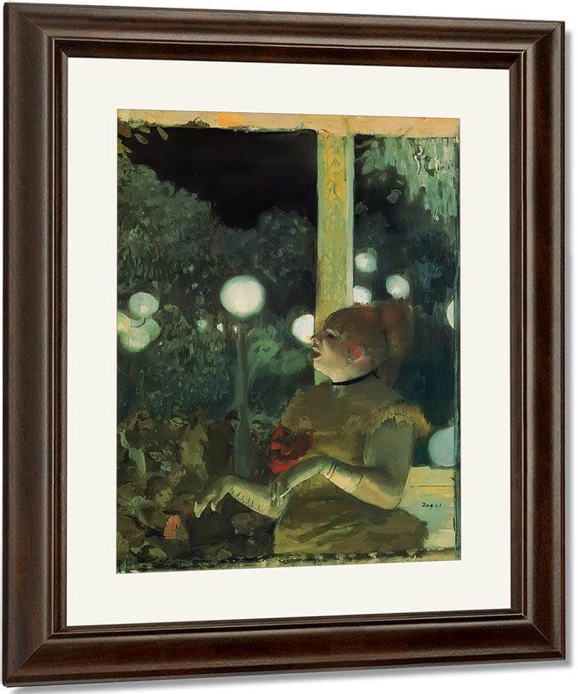 At The Cafe Concert By Edgar Degas Fine Art Print